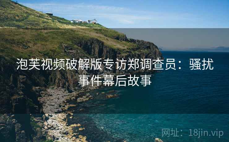 泡芙视频破解版专访郑调查员：骚扰事件幕后故事