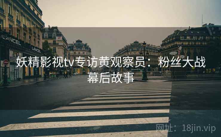 妖精影视tv专访黄观察员：粉丝大战幕后故事