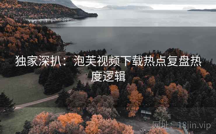 独家深扒：泡芙视频下载热点复盘热度逻辑