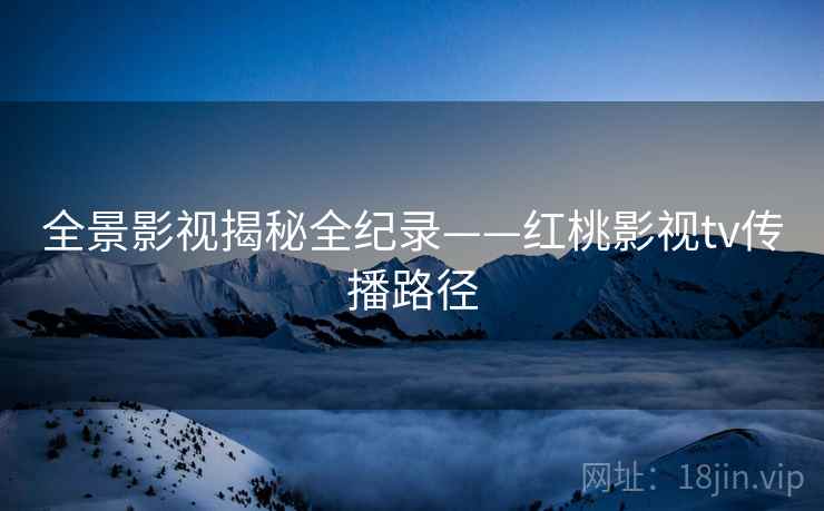 全景影视揭秘全纪录——红桃影视tv传播路径